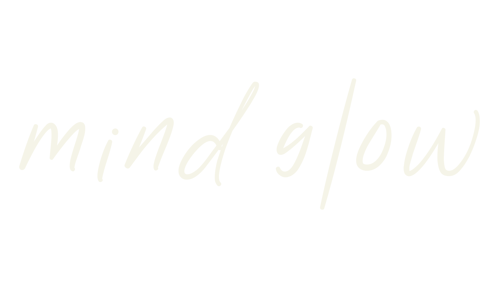 Mind Glow, signature font preview