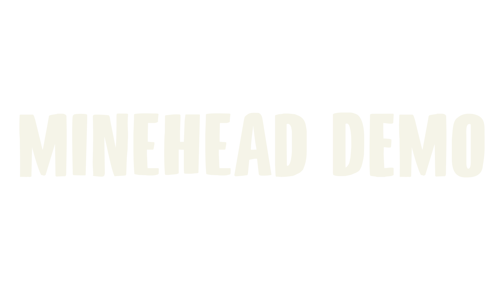 Minehead DEMO, display market font preview
