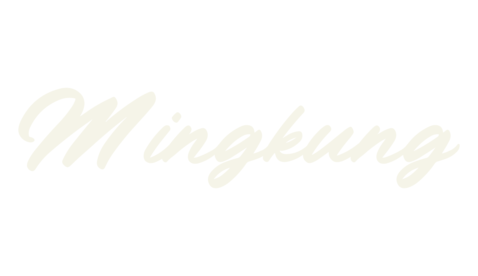 Mingkung, cursive font preview