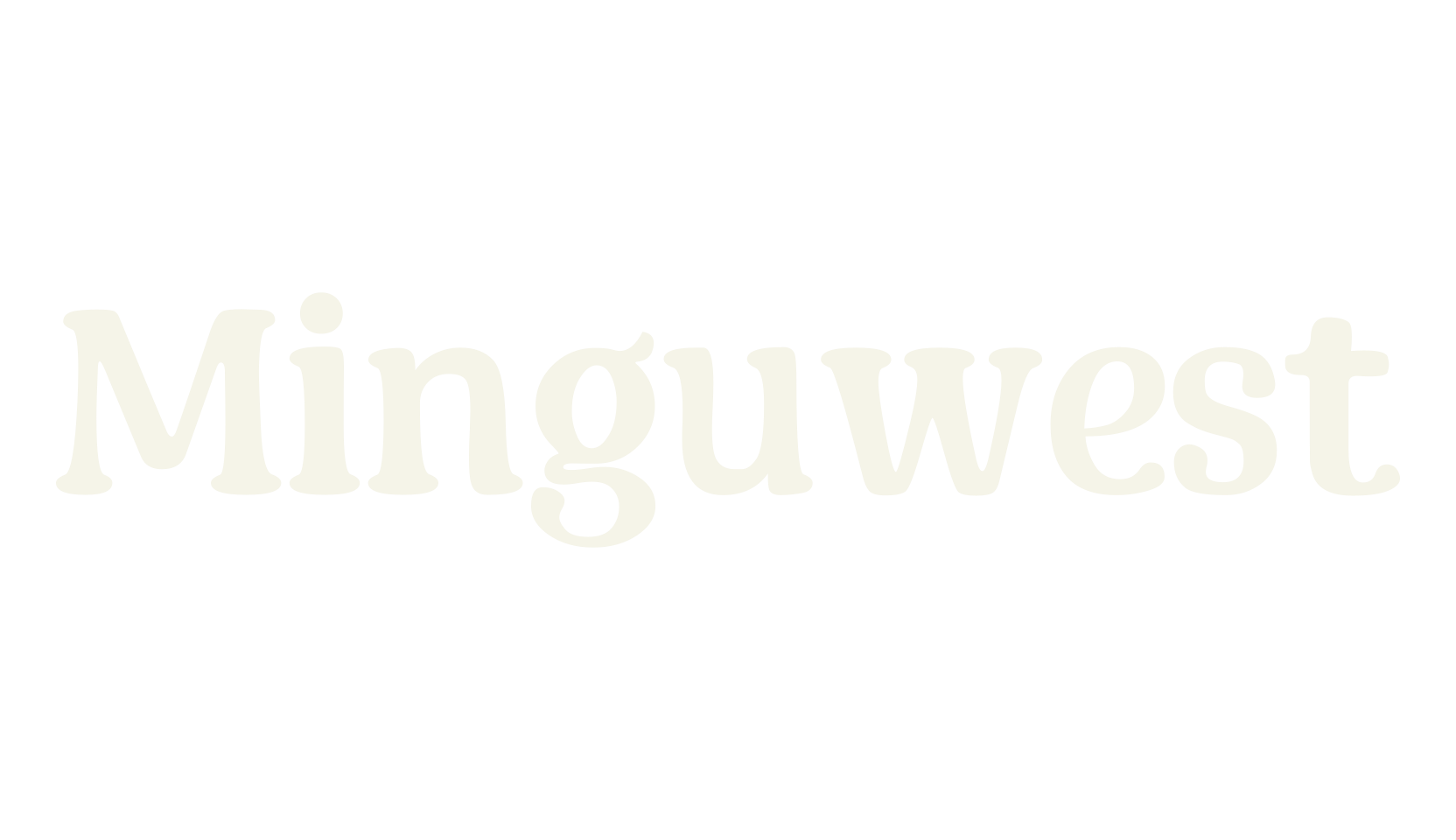 Minguwest, serif font preview