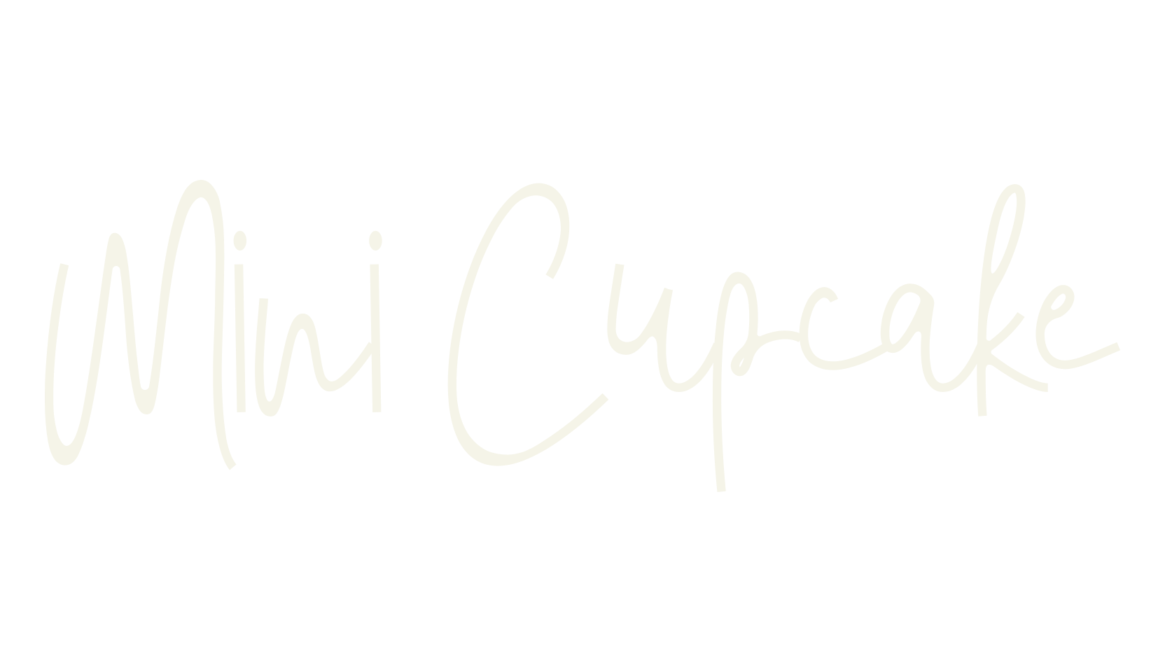 Mini Cupcake, unique font preview