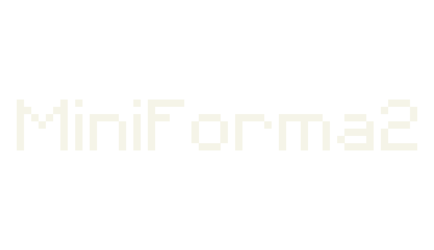 MiniForma2, pixel font preview