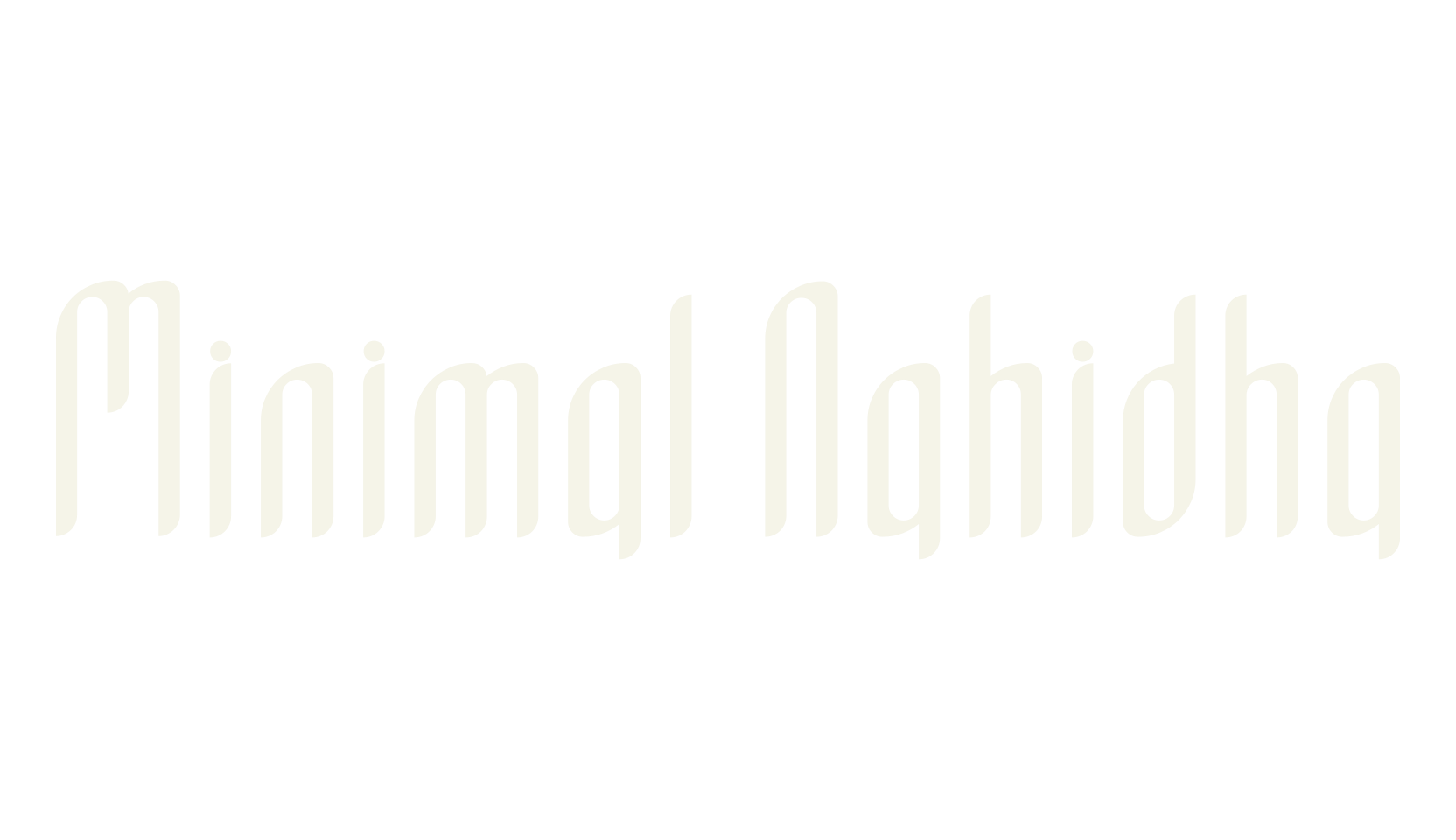 Minimal Nahidha, ligatures font preview