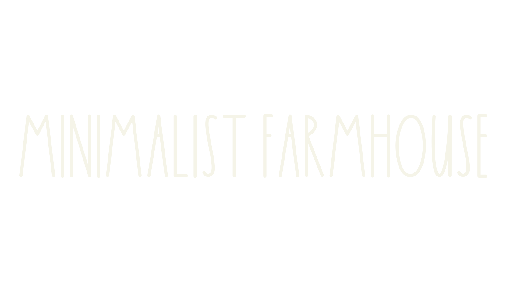 Minimalist Farmhouse, farmhouse font preview