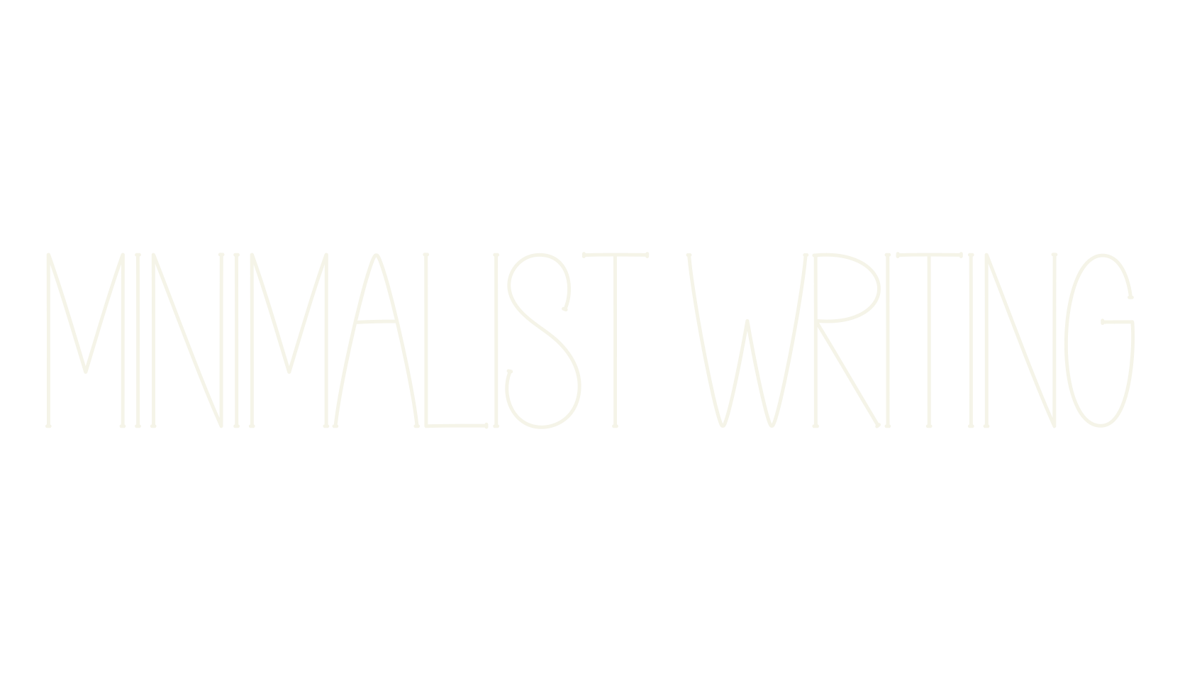MINIMALIST WRITING, handwriting font preview