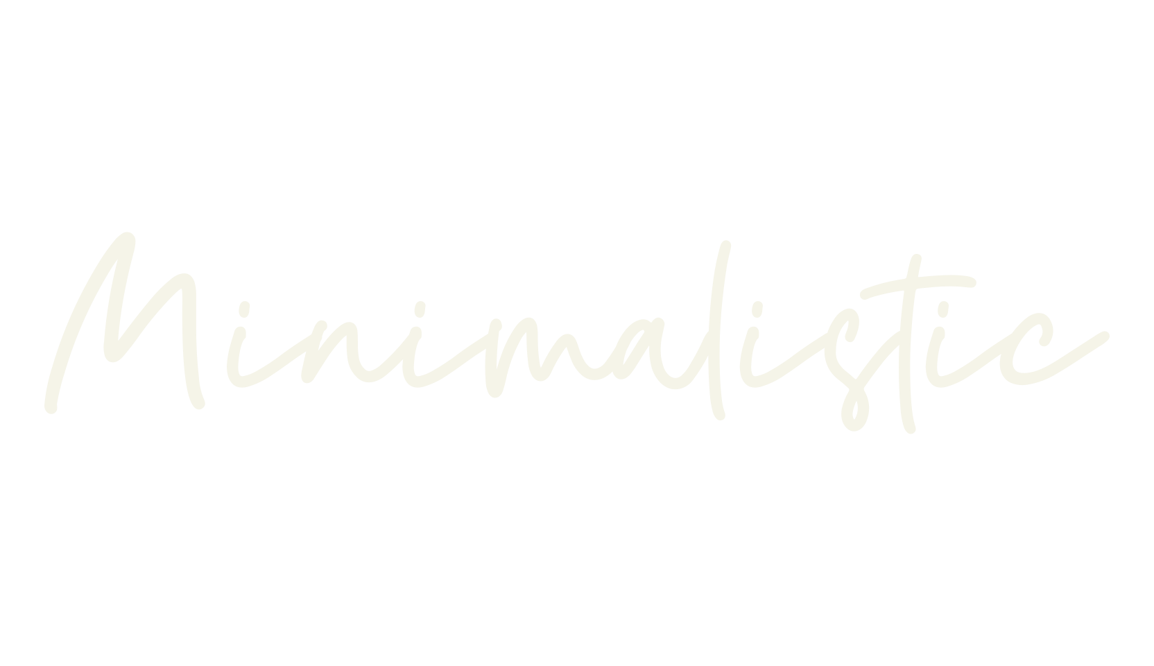 Minimalistic, handwriting font preview