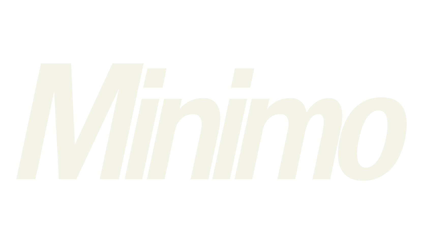 Minimo, modern font preview