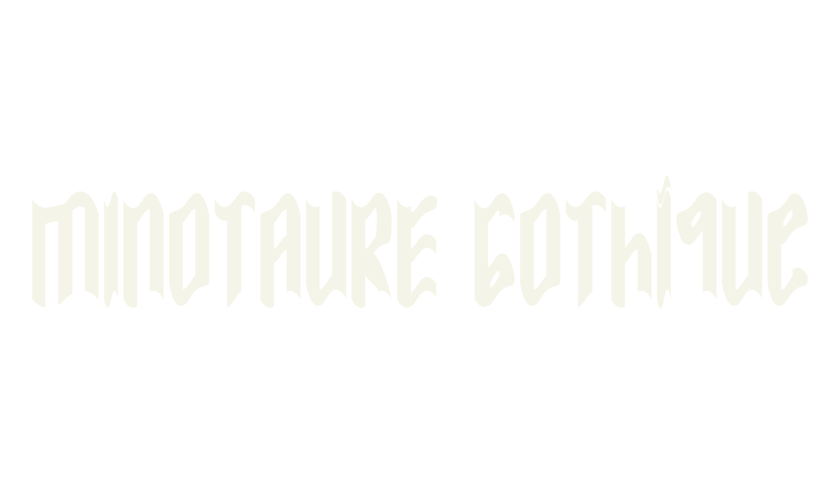 MINOTAURE Gothique, gothic font preview