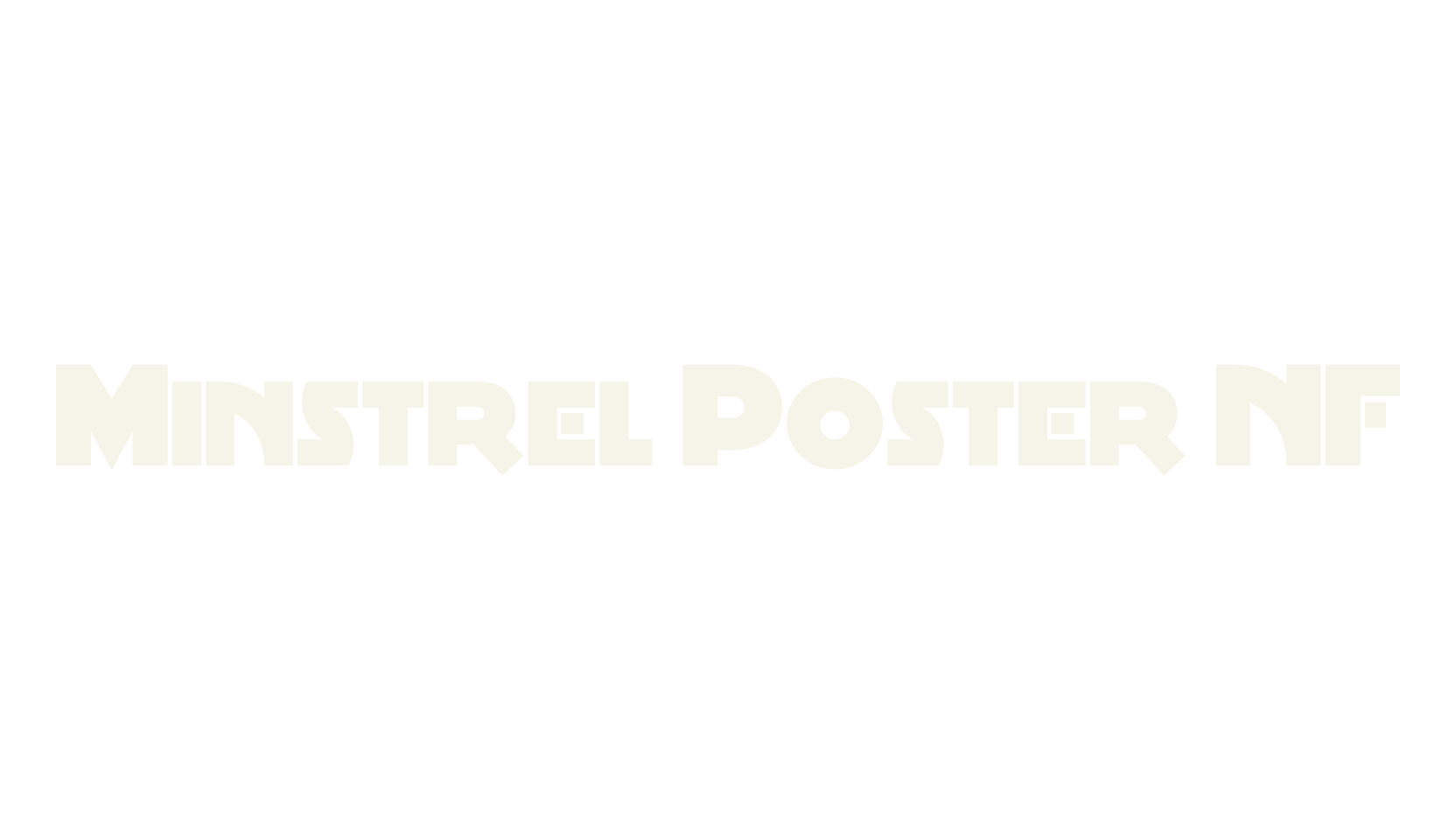 Minstrel Poster NF, display market font preview