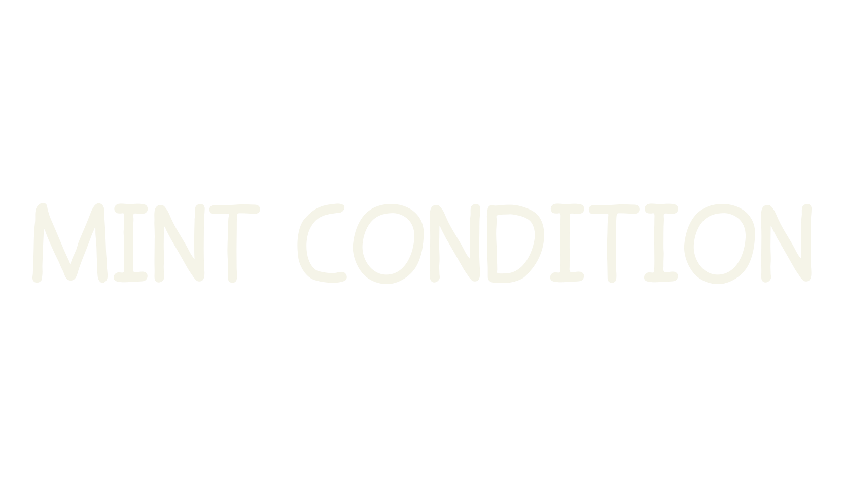 Mint Condition, handwritten font preview