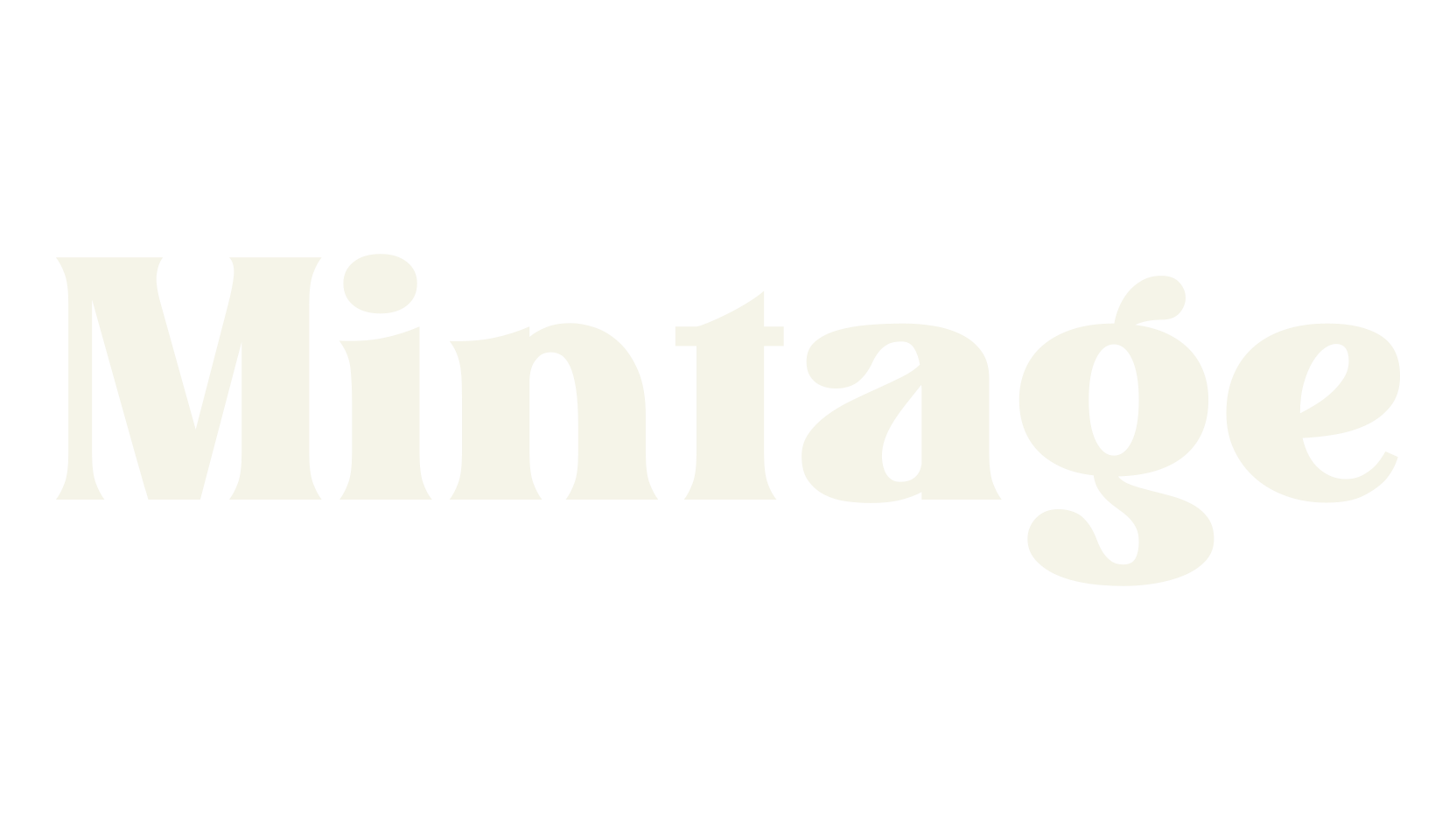 Mintage, retro font preview