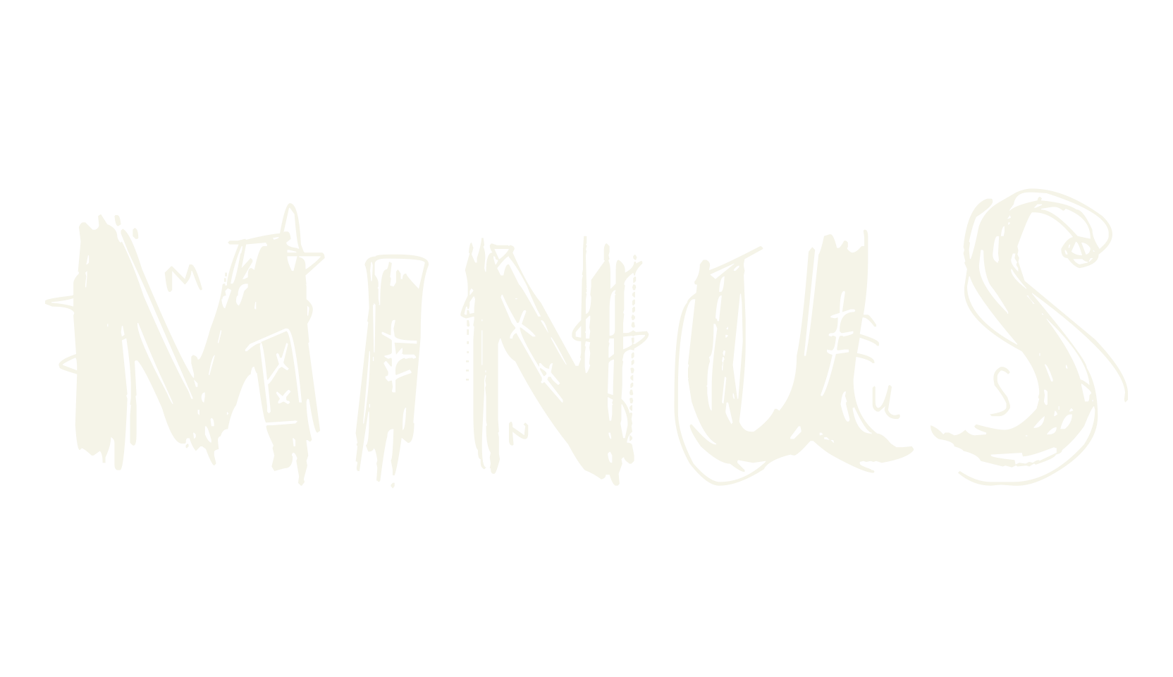 minus, handwritten font preview