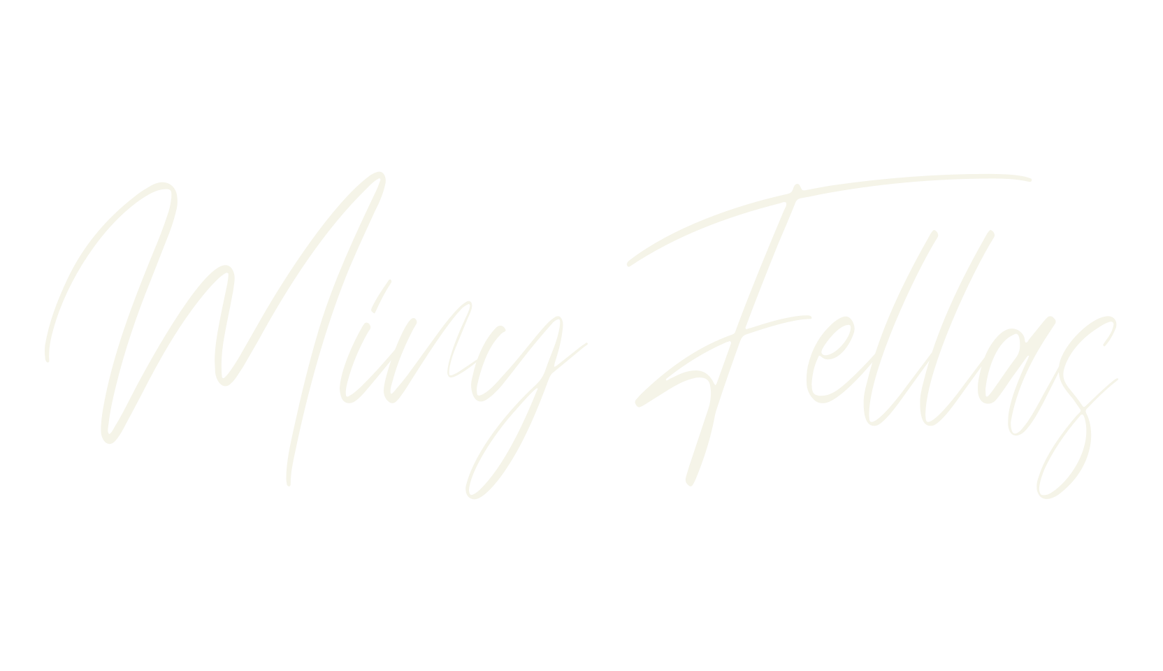 Miny Fellas, cursive font preview
