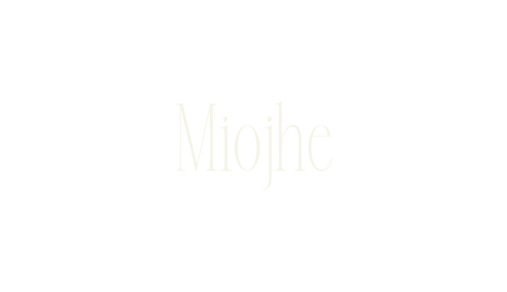 Miojhe, serif font preview