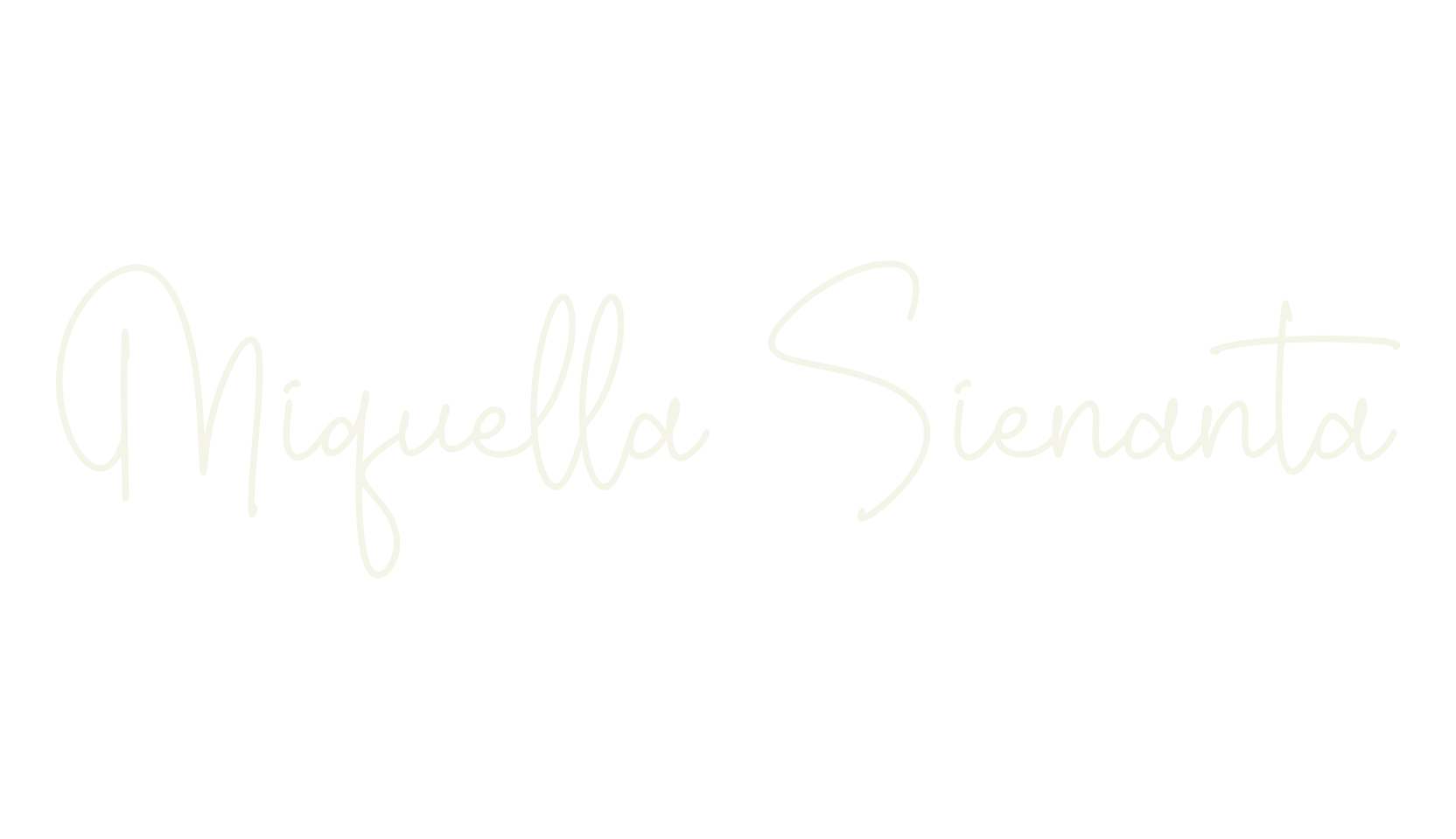 Miquella Sienanta, lettering font preview
