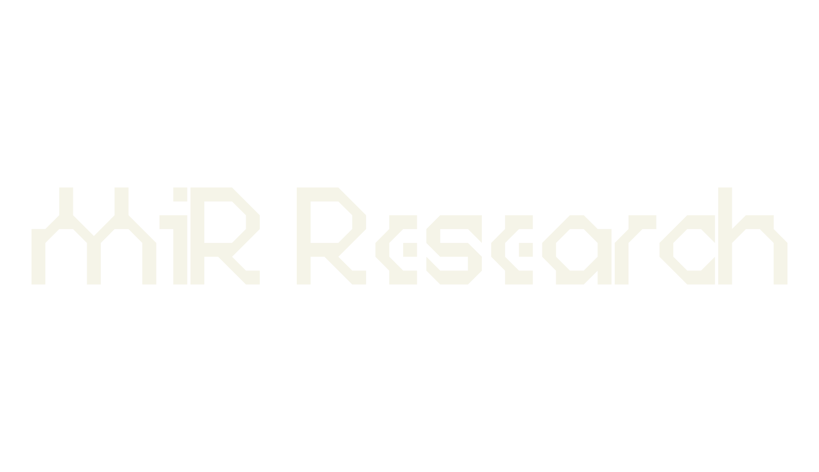 MIR Research, futuristic font preview
