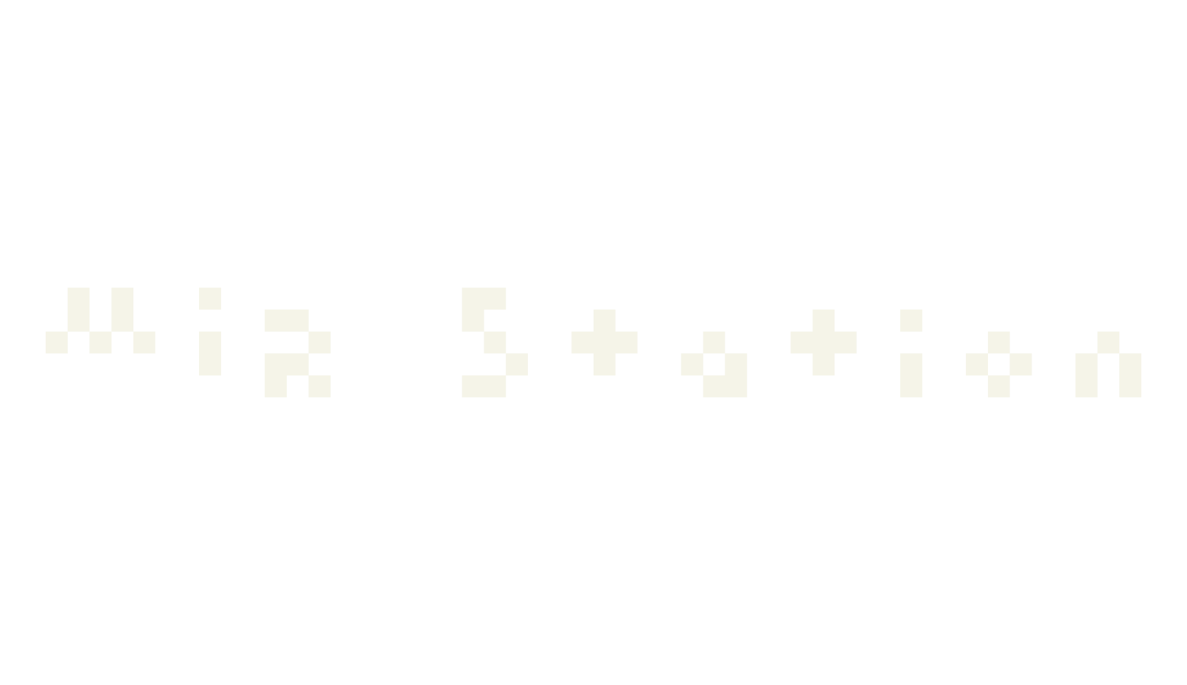 MIR Station, pixelated font preview
