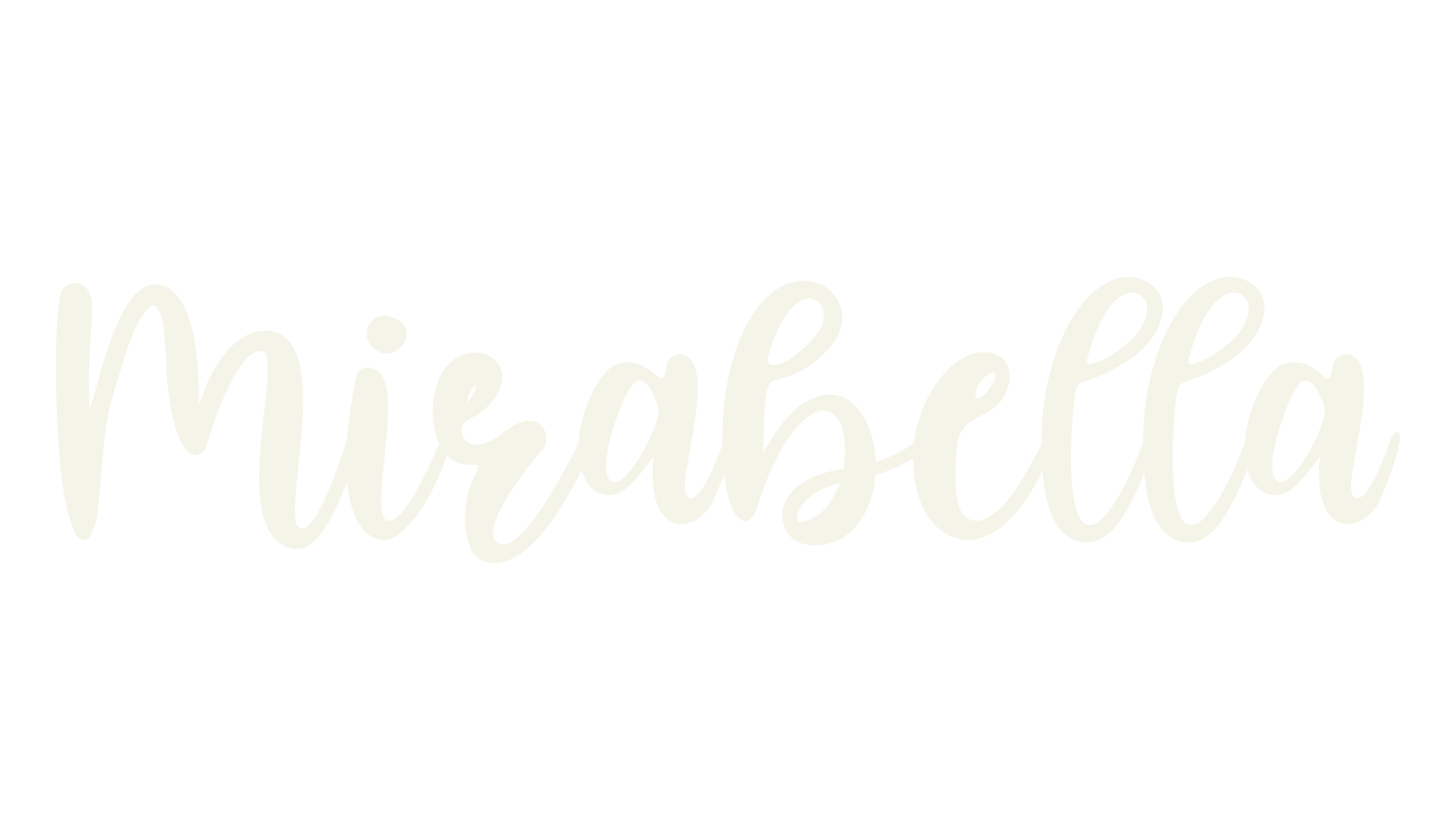 Mirabella, girly font preview
