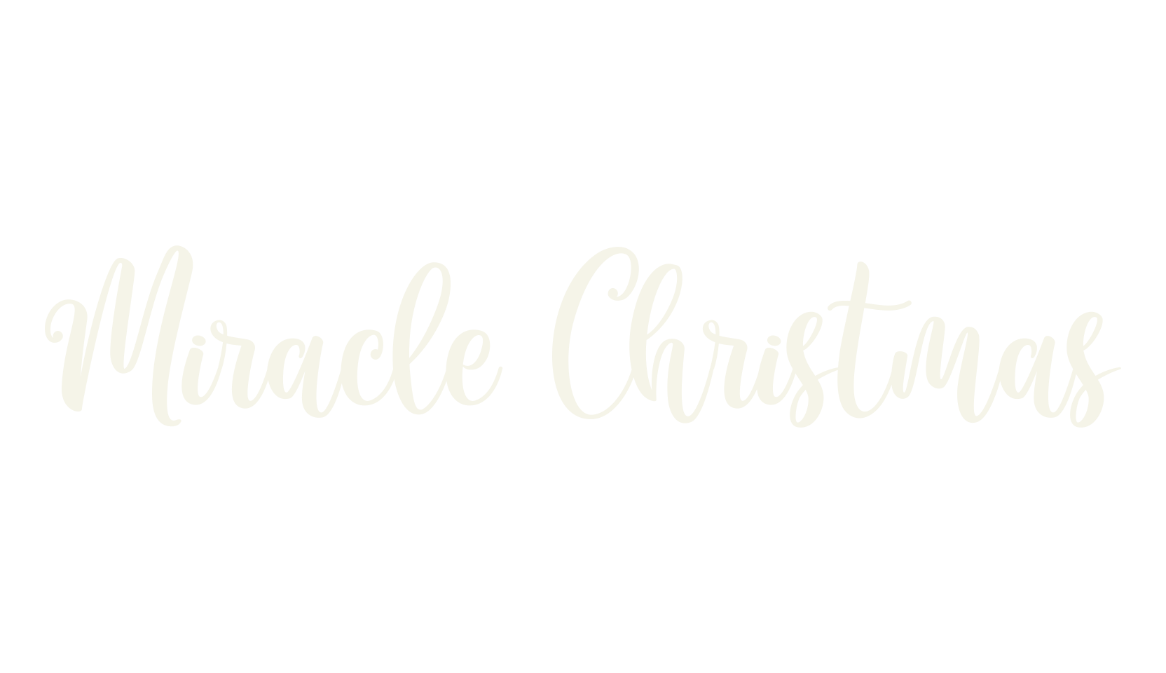 Miracle Christmas, calligraphy font preview