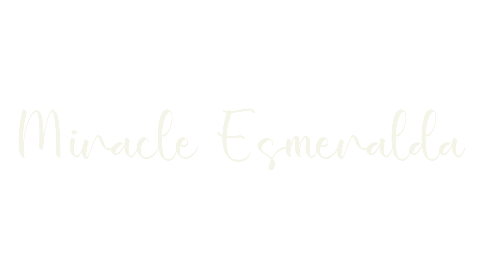 Miracle Esmeralda, calligraphy font preview