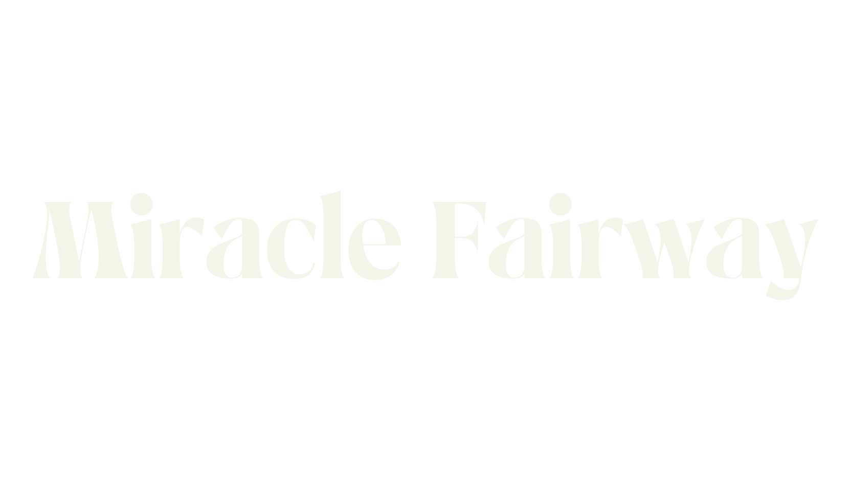 Miracle Fairway, serif font preview