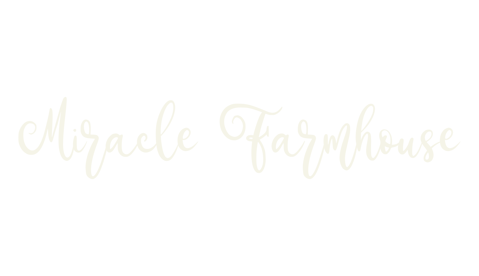 Miracle Farmhouse, calligraphy font preview