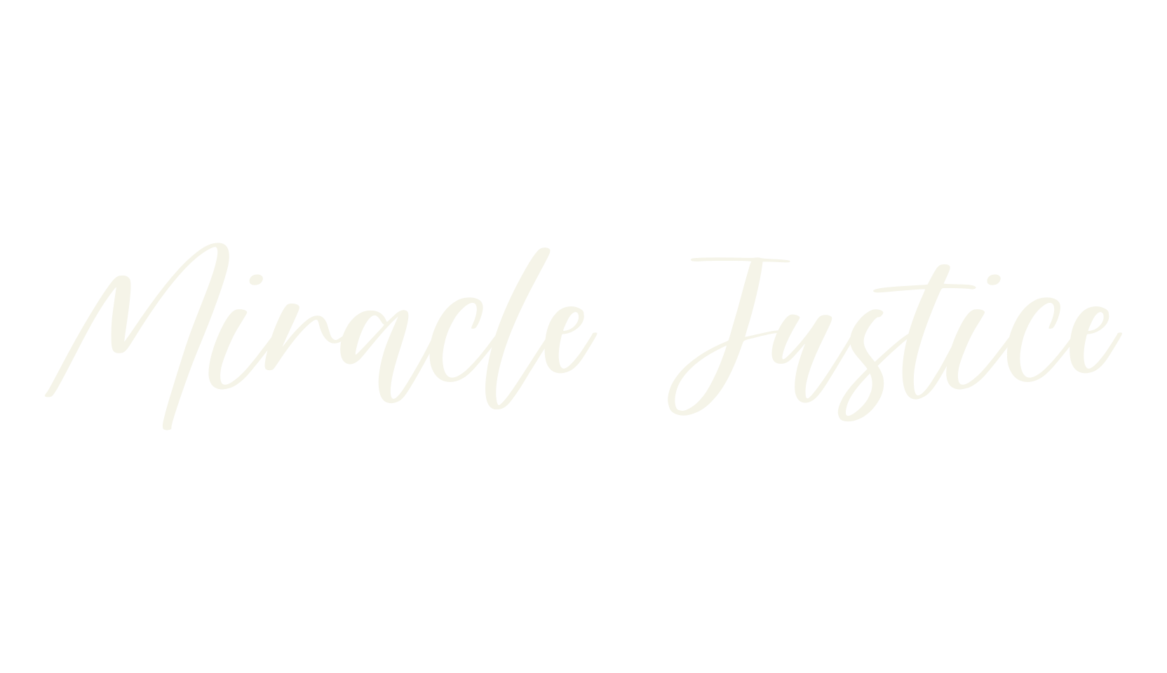 Miracle Justice, cursive font preview