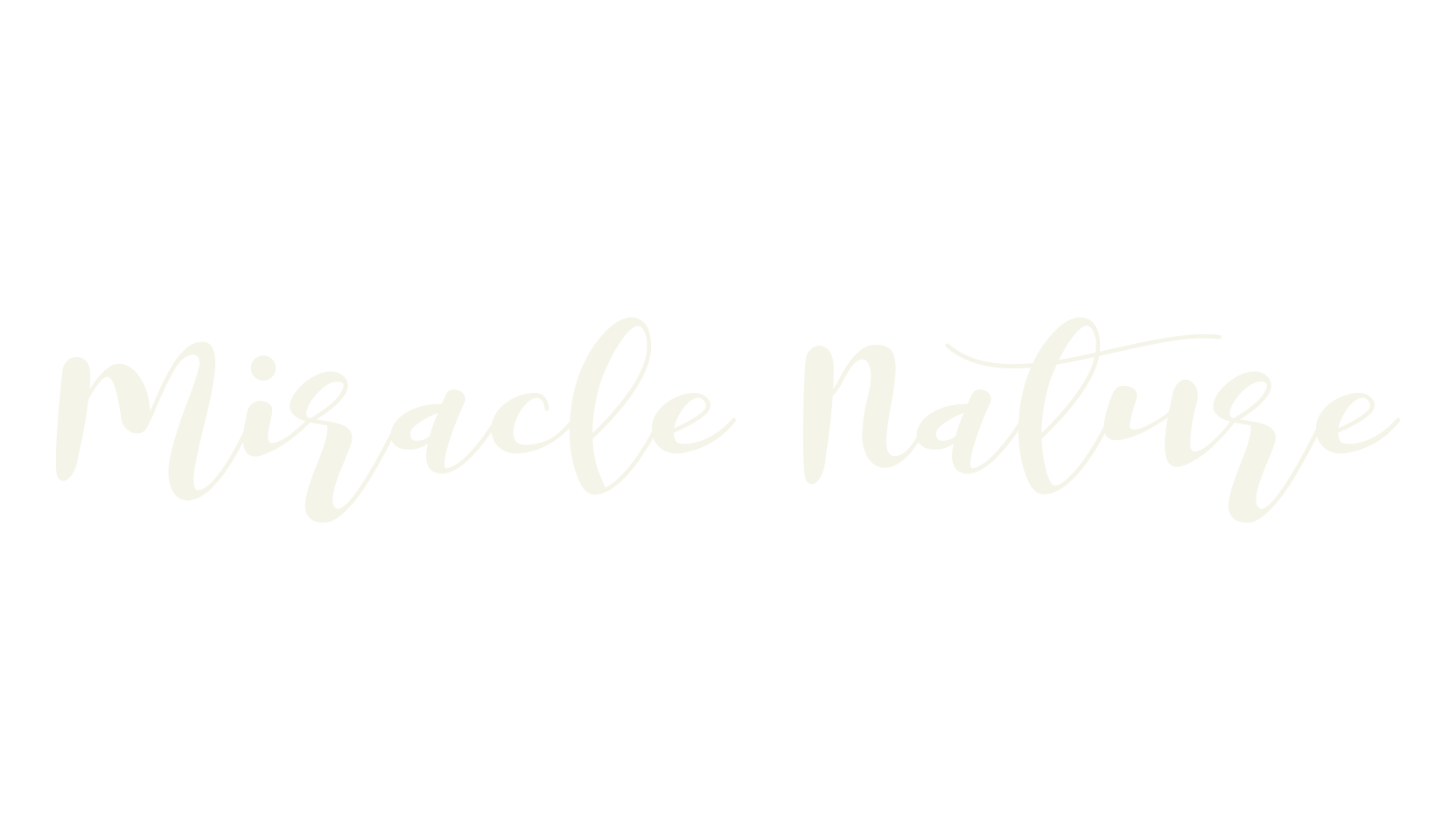Miracle Nature, script font preview