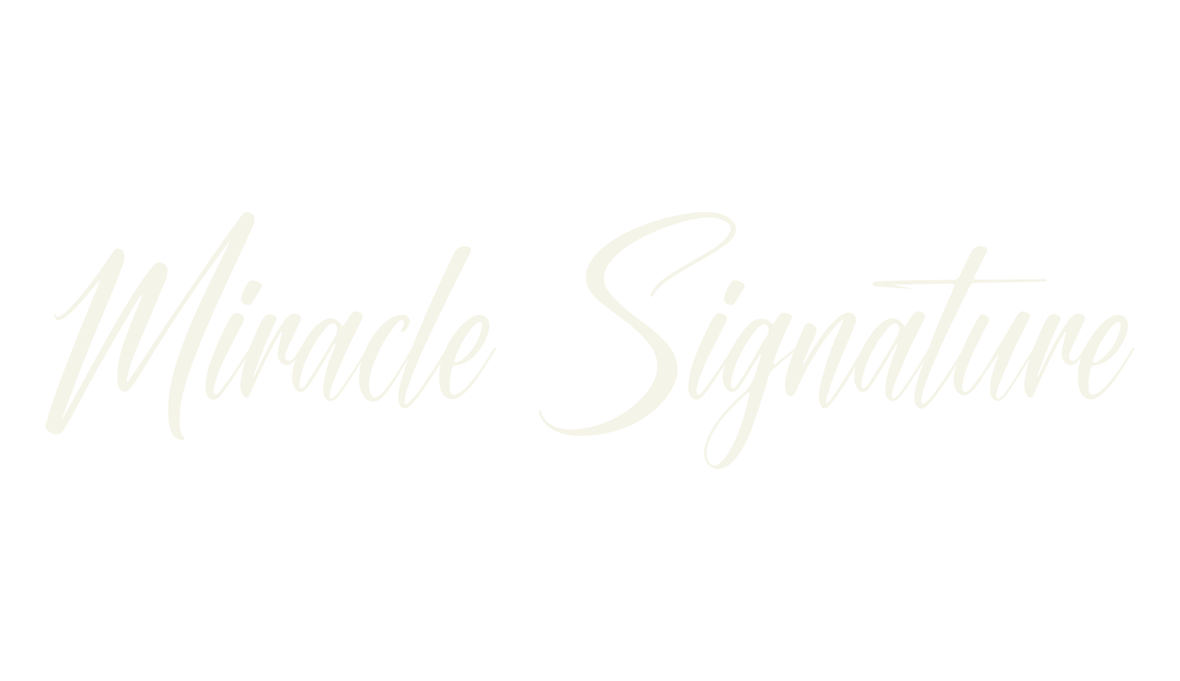 Miracle Signature, signature font preview