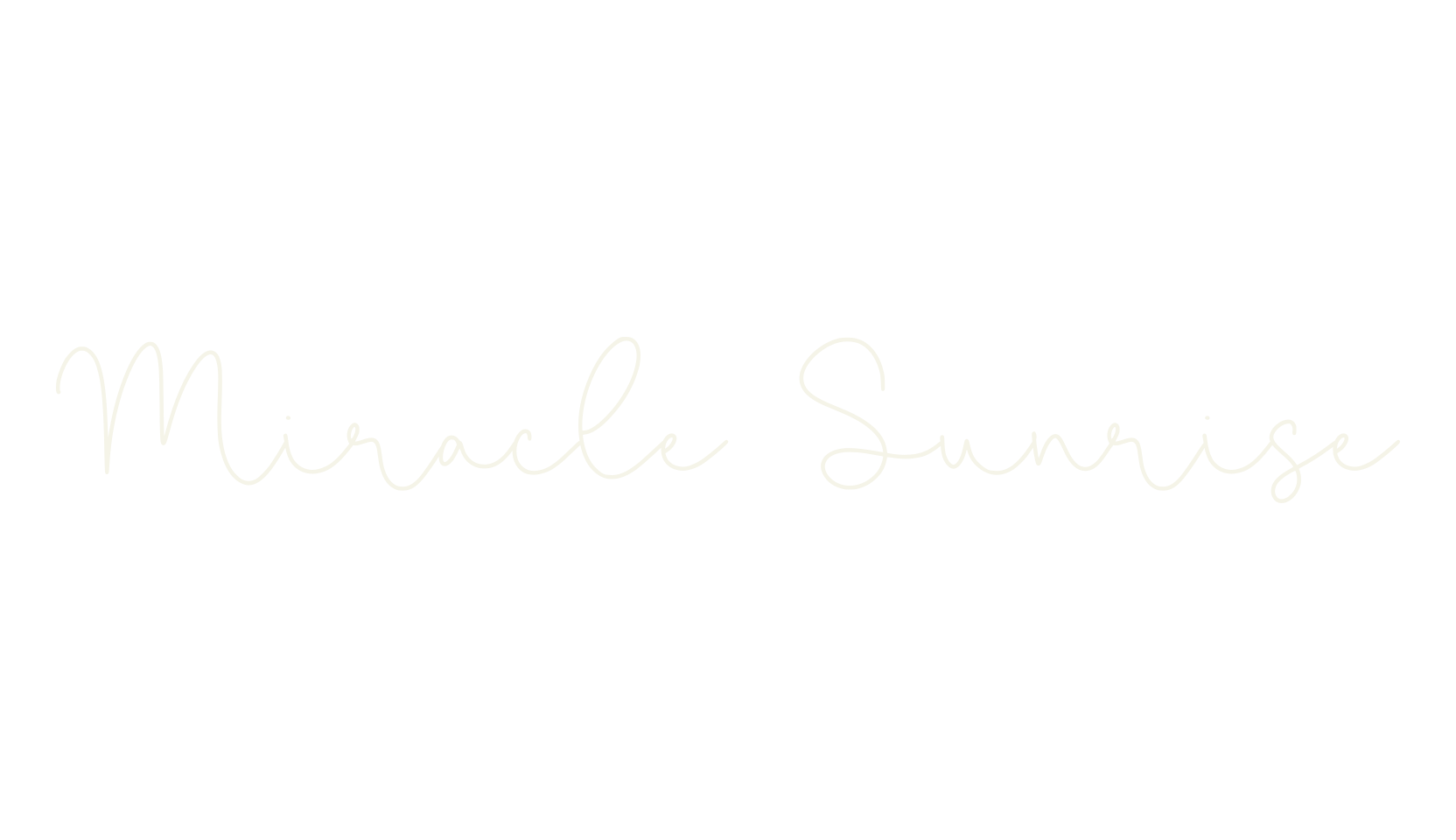 Miracle Sunrise, cursive font preview