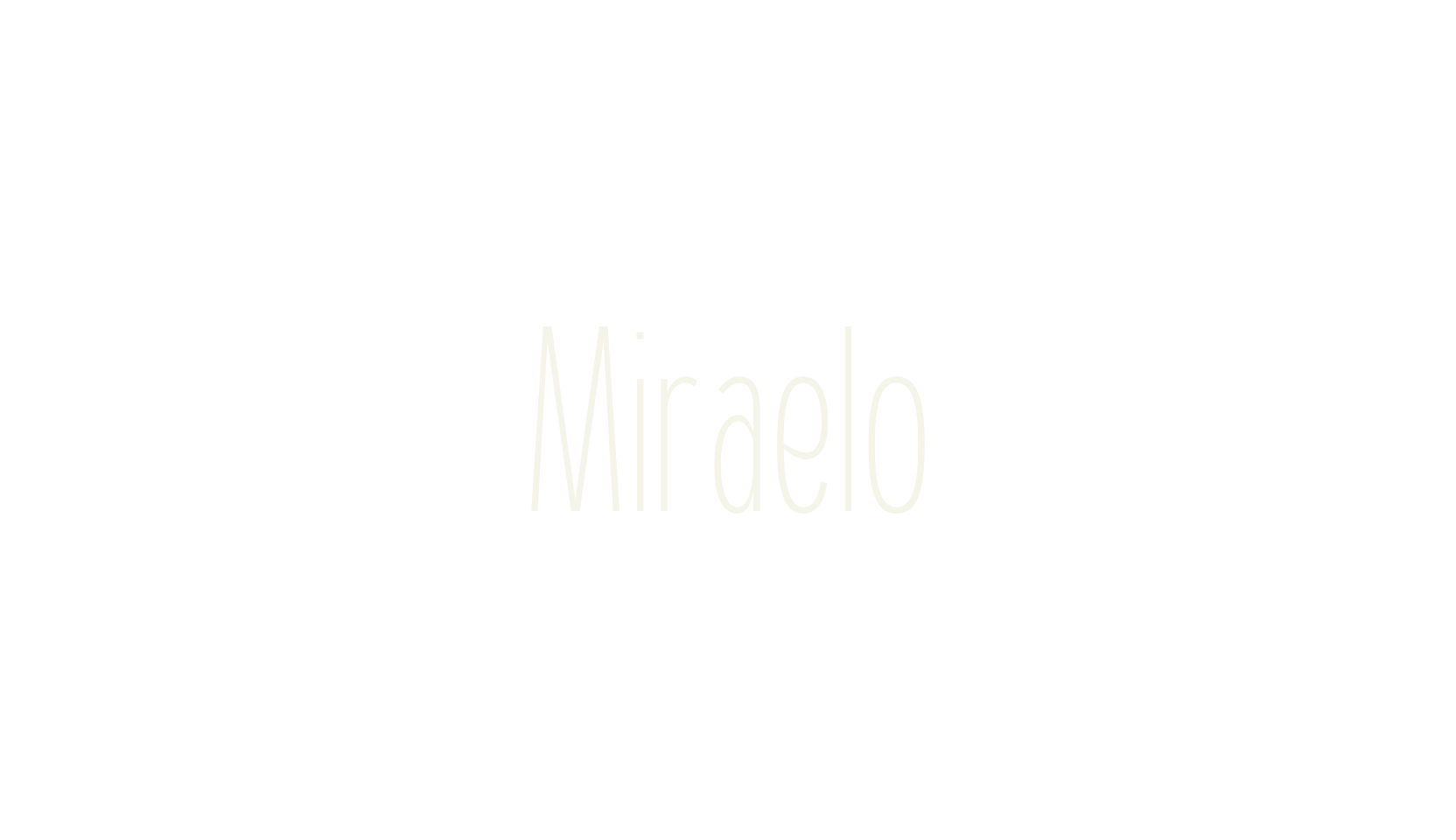 Miraelo, sans serif font preview