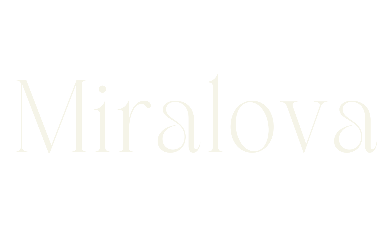 Miralova, vintage font preview