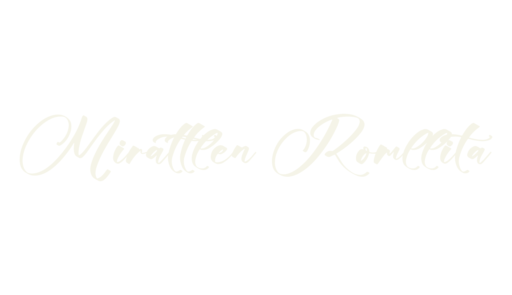 Mirattlen Romllita, script font preview