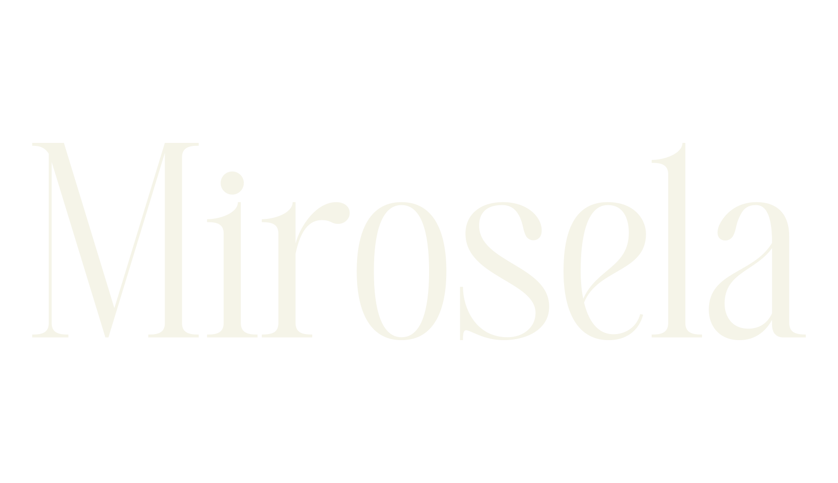 Mirosela, serif font preview