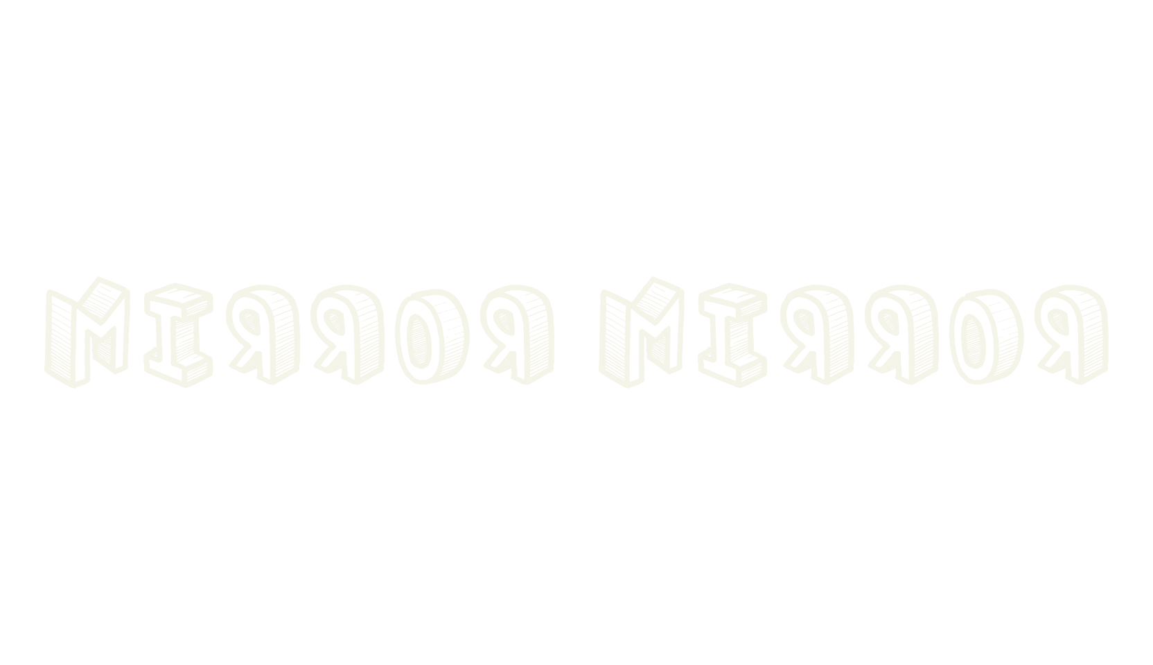 Mirror Mirror, fashion sign font preview