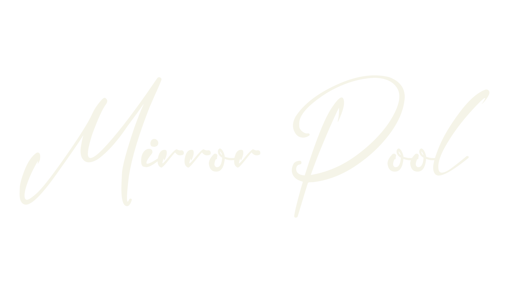Mirror Pool, fashion script font preview
