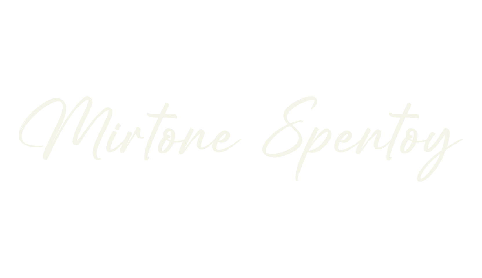 Mirtone Spentoy, script font preview