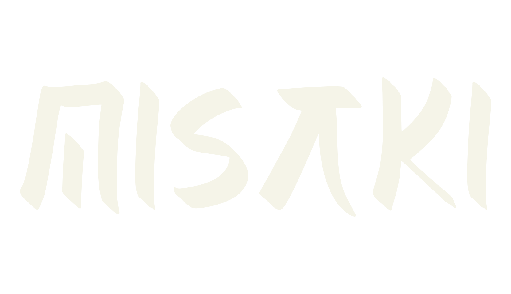 MISAKI, logo font preview
