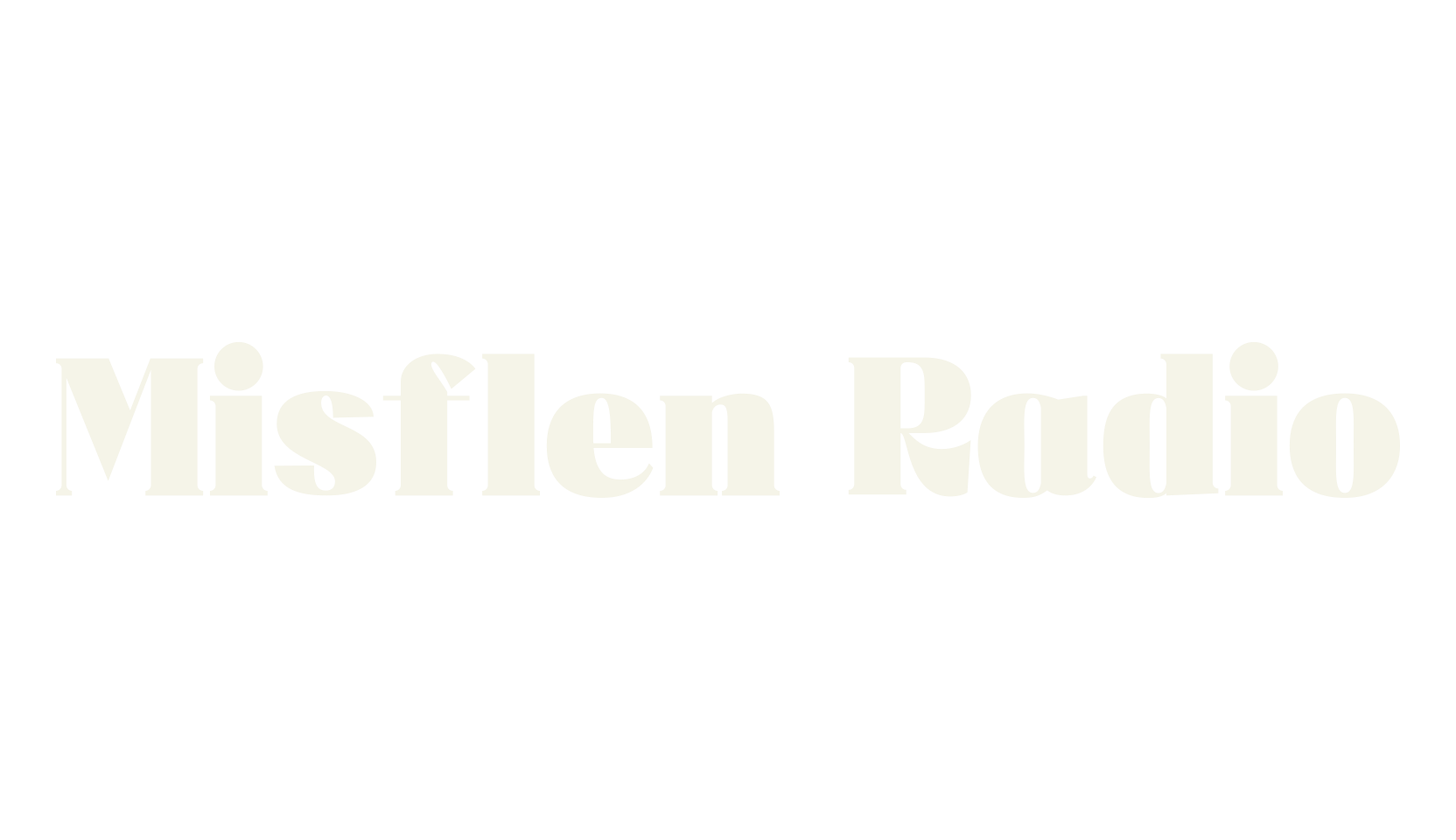 Misflen Radio, serif font preview