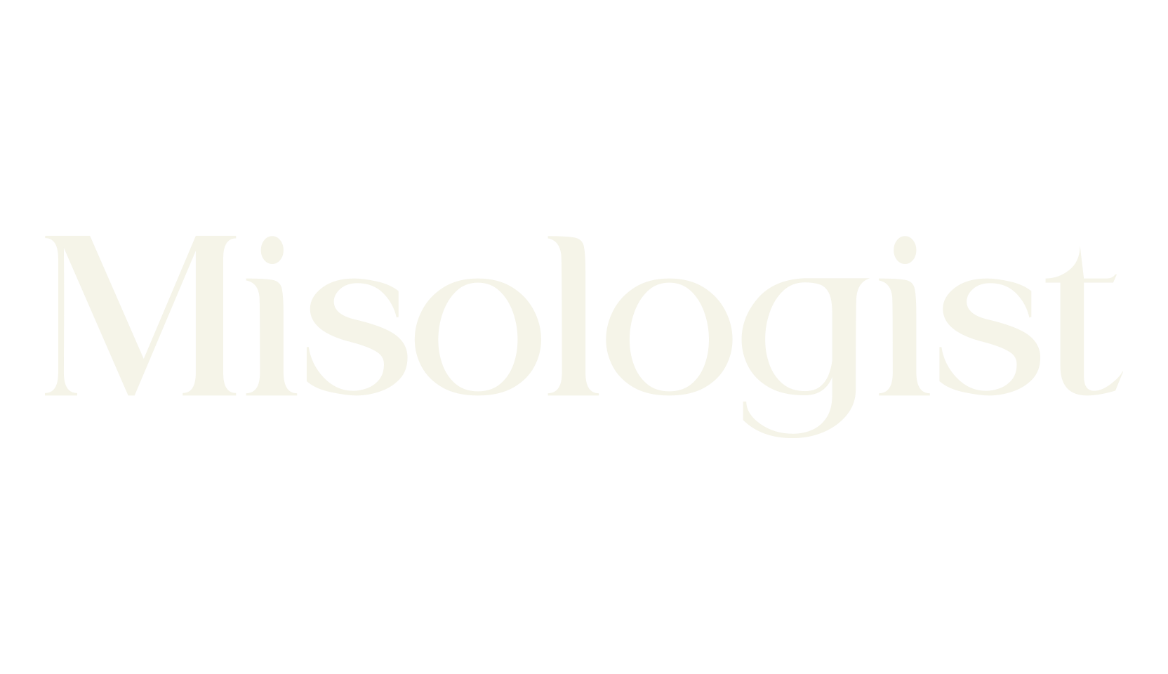 Misologist, typography font preview