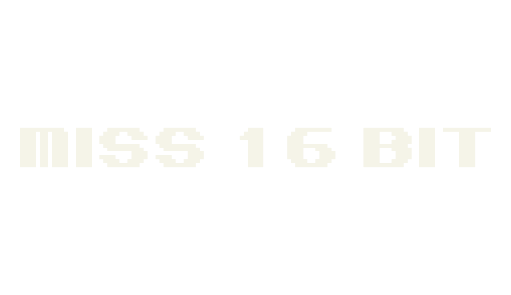 Miss 16 Bit, display market font preview