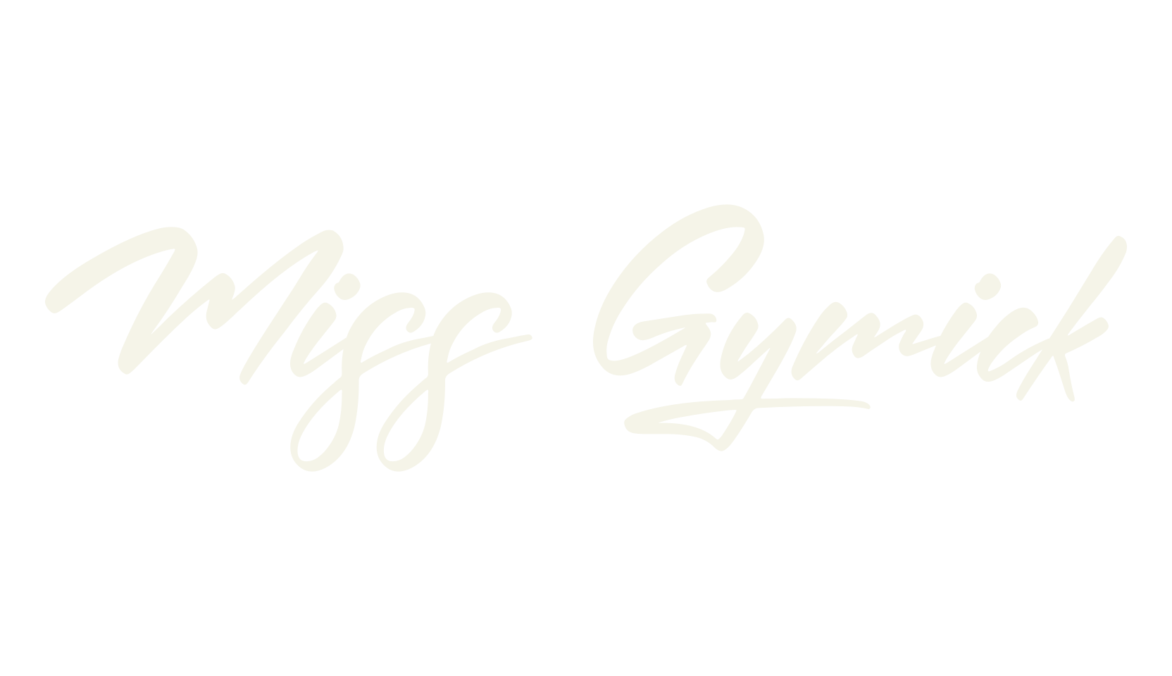 Miss Gymick, cursive font preview