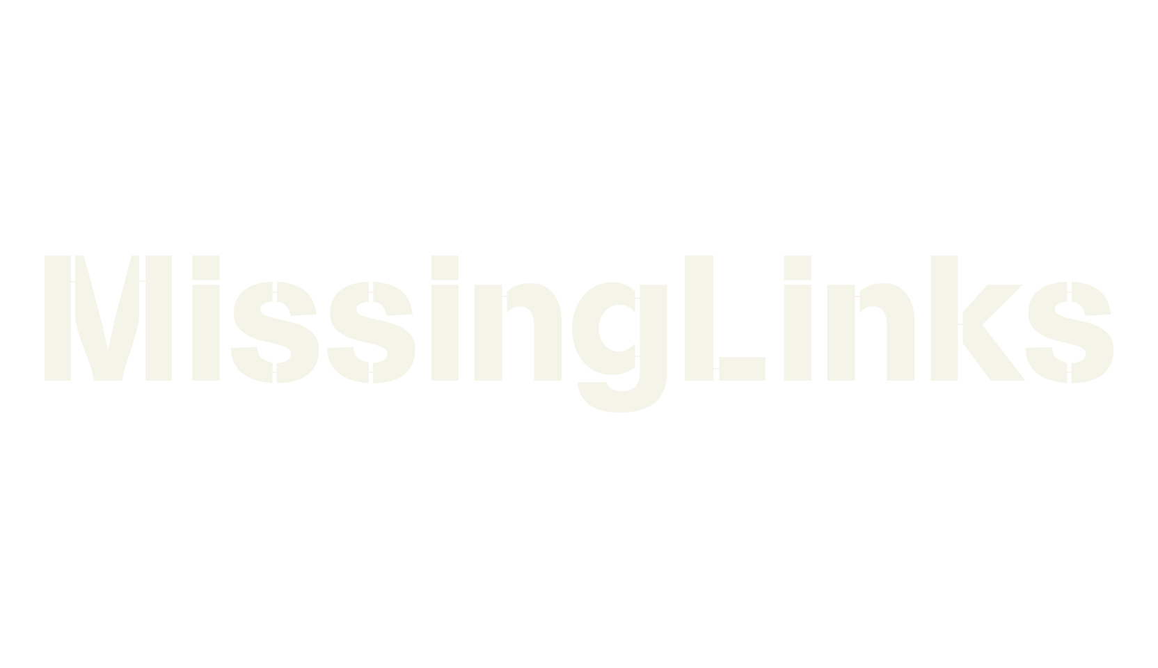 MissingLinks, sans font preview