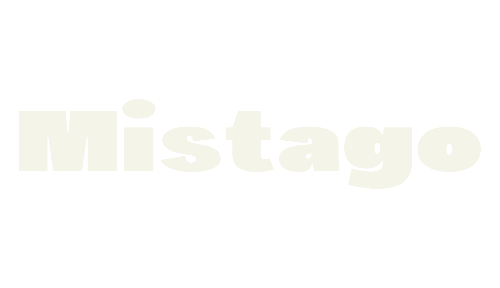 Mistago, bold font preview
