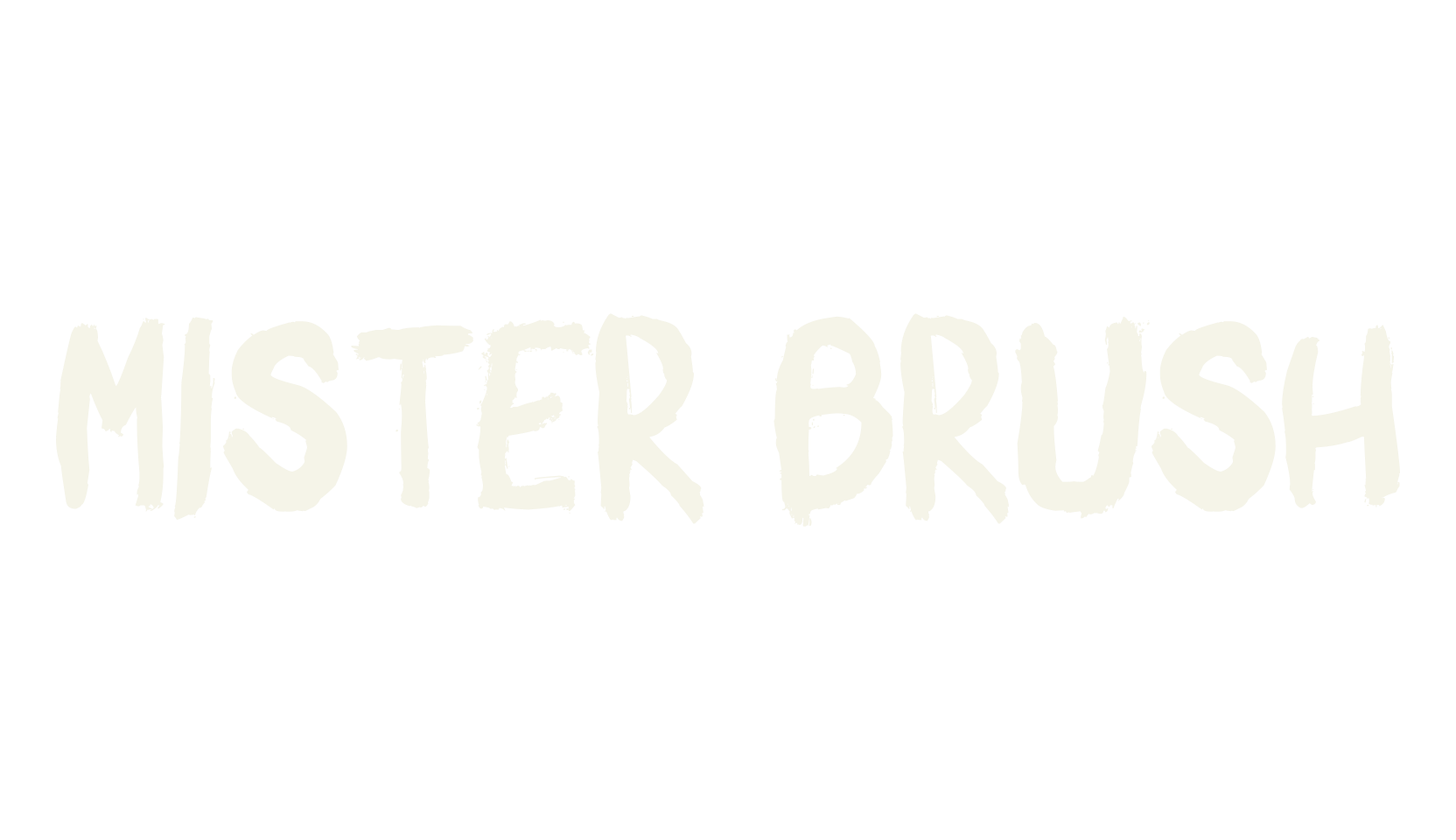 Mister Brush, handwritten font preview
