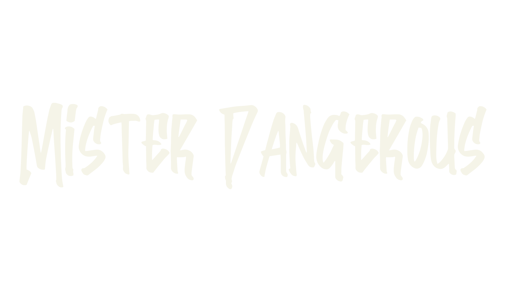 Mister Dangerous, graffiti font preview