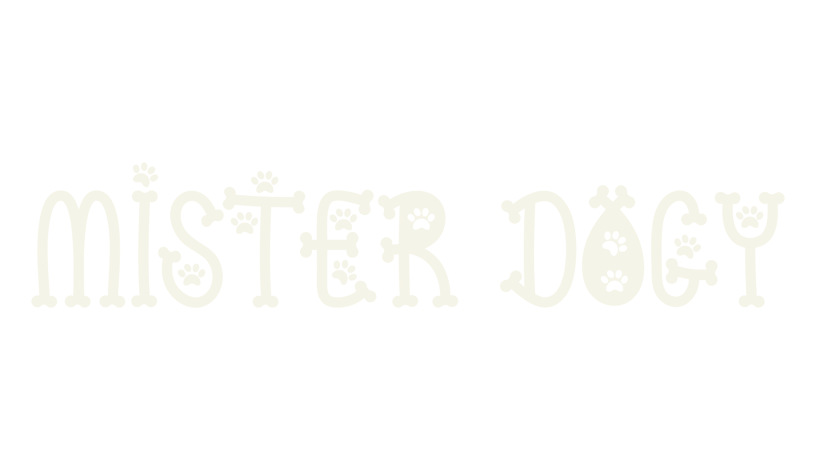 Mister Dogy, cartoon font preview