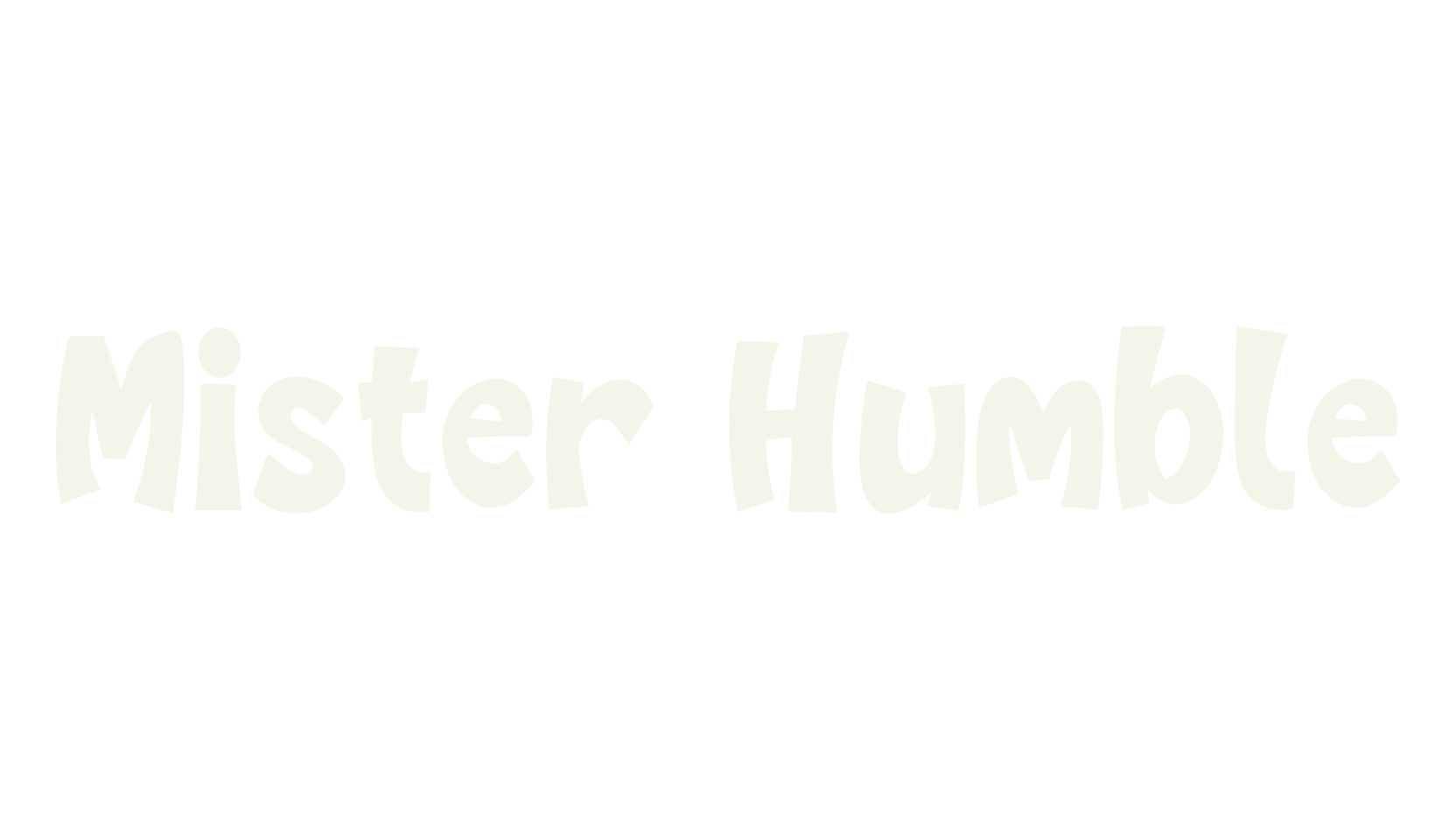 Mister Humble, quirky font preview