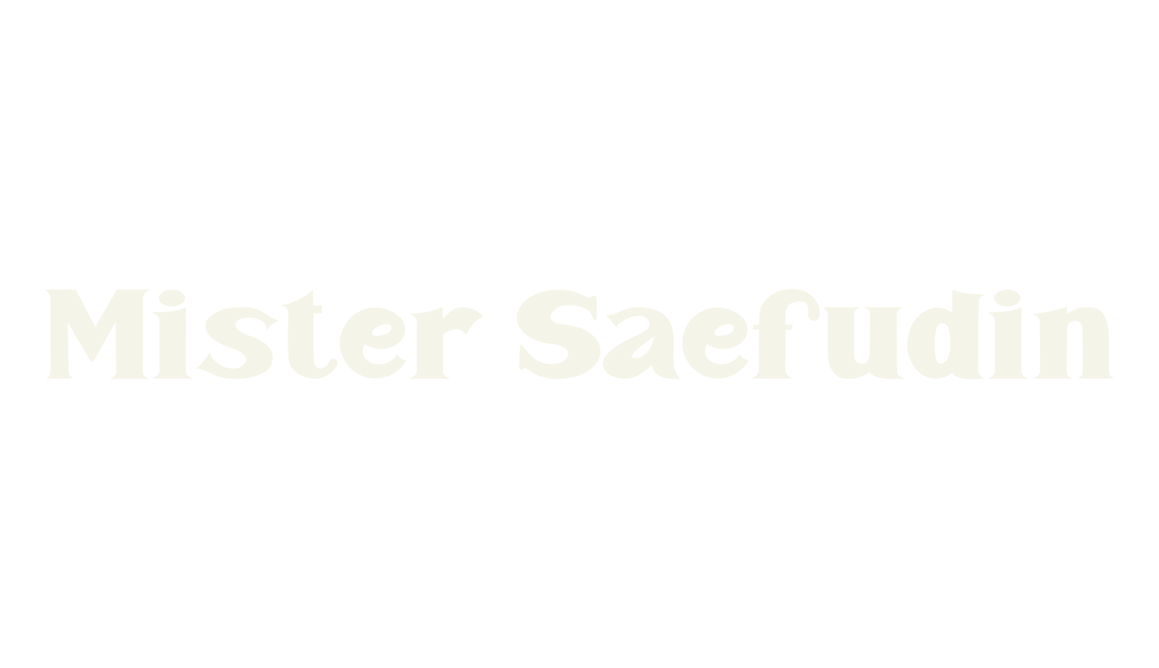 Mister Saefudin, luxury font preview