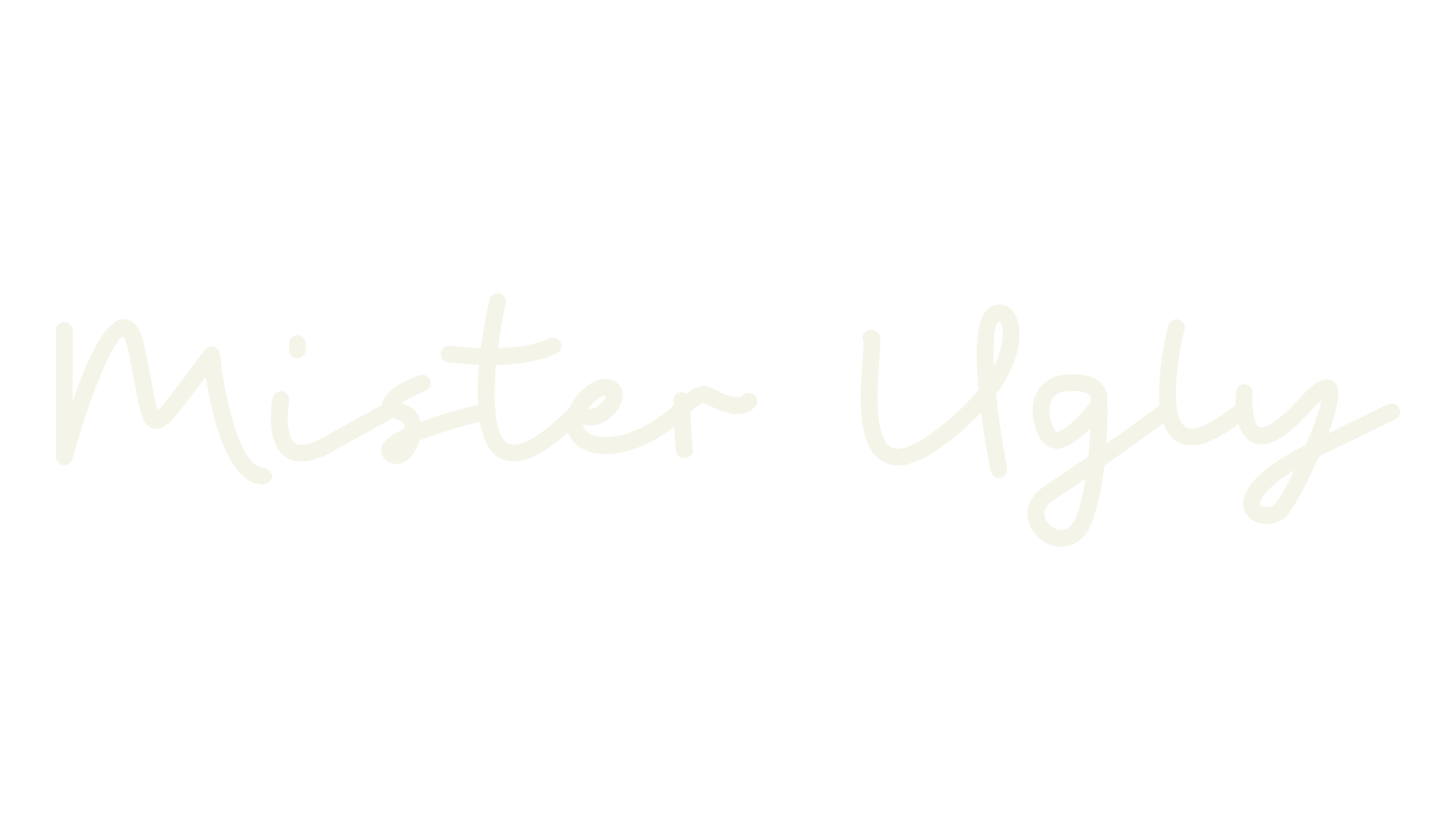 Mister Ugly, handwriting font preview